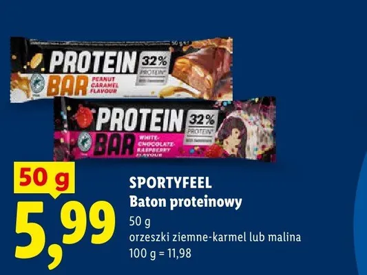 Baton proteinowy Sportyfeel promocja w Lidl