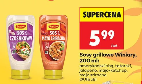 Sos czosnkowy Winiary promocja w Biedronka