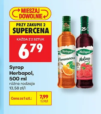Syrop Herbapol pomarańcza promocja w Biedronka