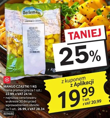 Mango czastki 1kg Derlemaus promocja w Selgros