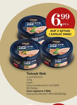 Tuńczyk stek z kroplą sosu własnego Lisner promocja w Market Point