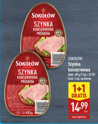 Szynka konserwowa Premium promocja w Aldi