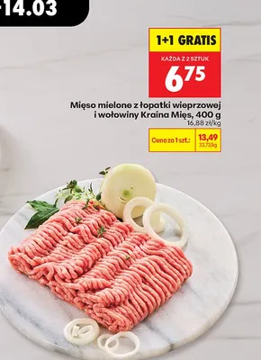Mięso mielone z łopatki wieprzowej i wołowiny promocja w Biedronka
