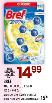 Kostka BREF Kostka do WC, 3 x 50 g promocja w Drogerie Natura