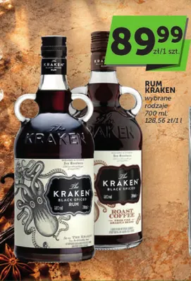 Rum Kraken Black Spiced promocja w Groszek