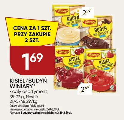 Kisiel smak wiśniowy Winiary promocja w Chata Polska