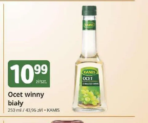 Ocet winny biały Kamis promocja w Marketvita