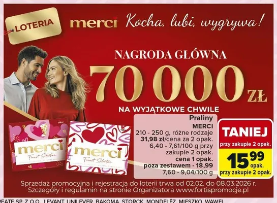 Praliny czekoladowe różne rodzaje promocja w Carrefour Market