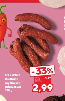 Kiełbasa jałowcowa Olewnik promocja w Kaufland