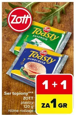 Ser topiony plastry różne rodzaje promocja w Carrefour