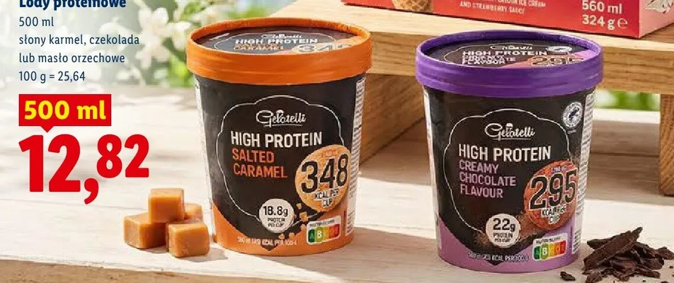 Lody proteinowe masło orzechowe promocja w Lidl