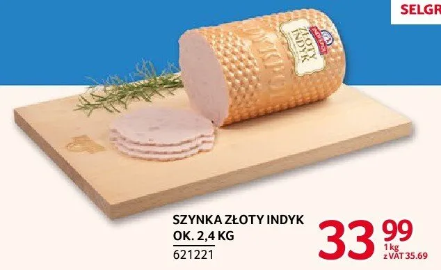 Szynka złoty Indyk Indykpol ok. 2,4 kg promocja w Selgros