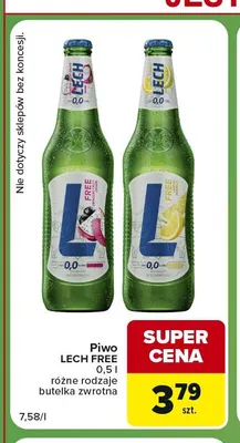 Piwo bezalkoholowe Lech promocja w Carrefour Express