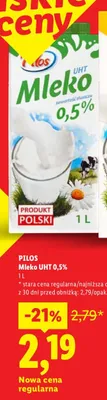 Mleko UHT 0,5% promocja w Lidl