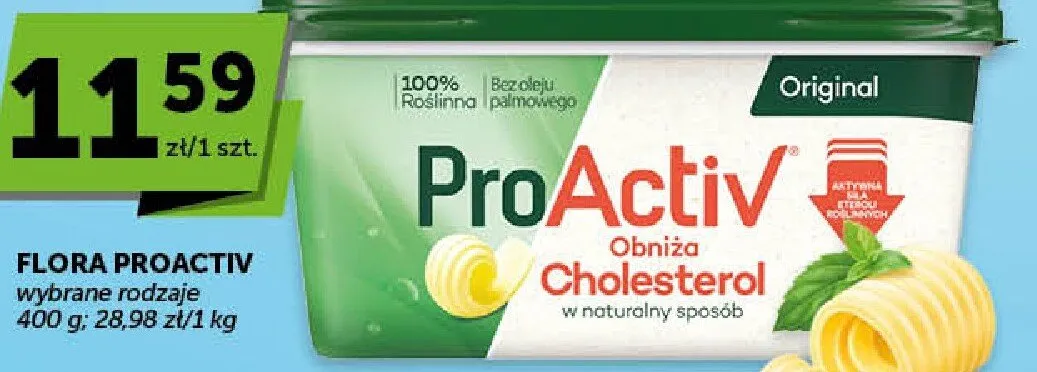 Margaryna Flora ProActiv Original promocja w Groszek