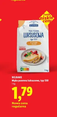 Mąka pszenna luksusowa typ 550 Belbake promocja w Lidl