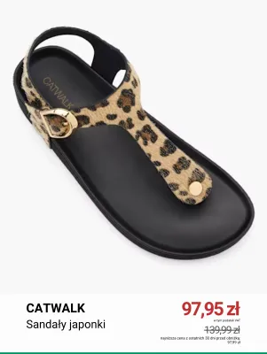 Sandały japonki Catwalk promocja w Deichmann