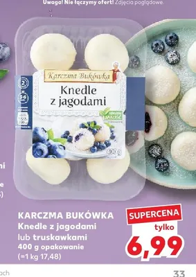 Knedle z jagodami Karczma Bukówka promocja w Kaufland