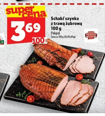 Szynka z trawą żubrową Pekpol promocja w TOPAZ