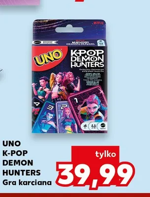 Gra karciana UNO K-Pop Demon Hunters promocja w Kaufland
