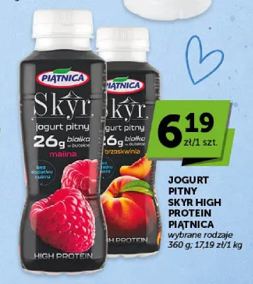 Jogurt pitny Skyr High Protein brzoskwinia Piątnica promocja w ABC