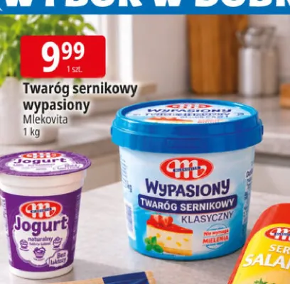Twaróg sernikowy wypasiony Mlekovita promocja w Leclerc