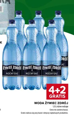 Woda gazowana Żywiec Zdrój różne rodzaje promocja w Stokrotka