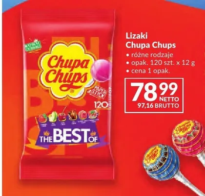 Lizaki Chupa Chups The Best Of 120-pak promocja w Makro