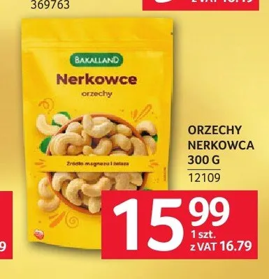 Orzechy nerkowca BAKALLAND promocja w Selgros