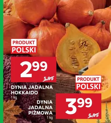 Dynia jadalna Hokkaido promocja w Stokrotka