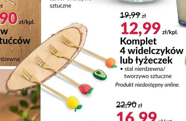 Komplet 4 łyżeczek promocja w Salony Agata