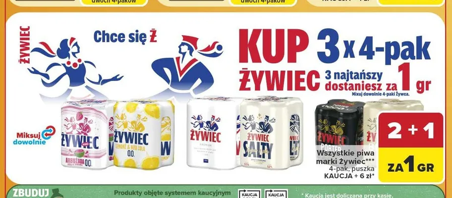 Piwo bezalkoholowe Żywiec Lemon & Yuzu Cola 0,0% promocja w Carrefour Market