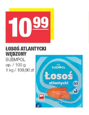 Łosoś atlantycki wędzony Suempol promocja w SPAR