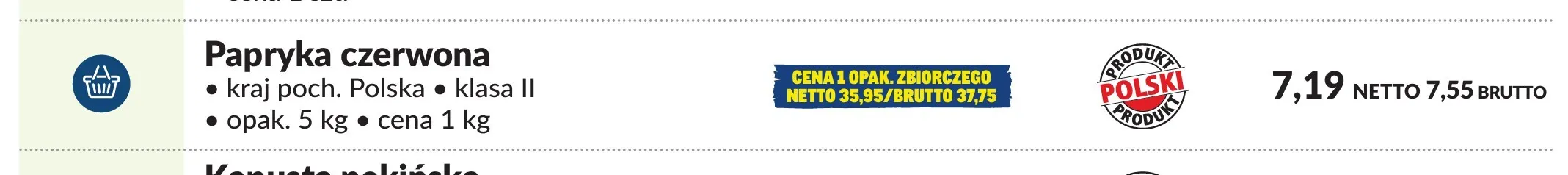 Papryka czerwona polska promocja w Makro