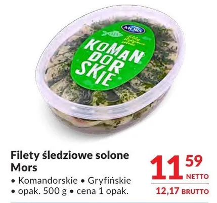 Filety śledziowe solone Mors promocja w Makro