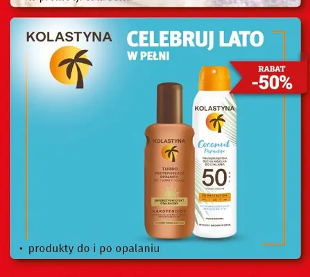 Produkty do i po opalaniu Kolastyna promocja w Drogeria Kosmyk