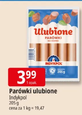 Parówki ulubione bez osłonek promocja w Leclerc