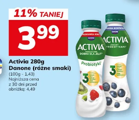 Jogurt Activia różne smaki promocja w Hitpol