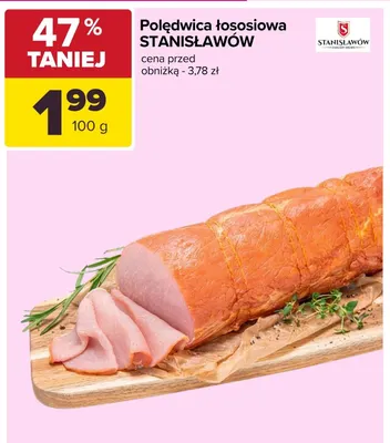 Polędwica łososiowa Stanisławów promocja w Carrefour