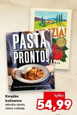 Książka kulinarna Pasta Pronto! promocja w Kaufland