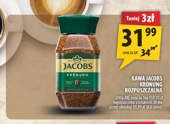 Kawa rozpuszczalna Jacobs Krönung promocja w Arhelan