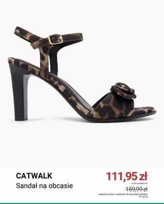 Sandał na obcasie Catwalk promocja w Deichmann