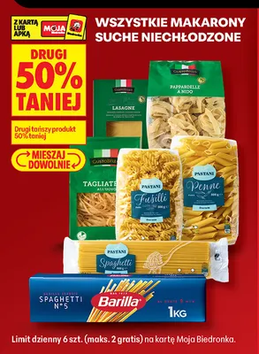 Makaron Fusilli Pastani promocja w Biedronka
