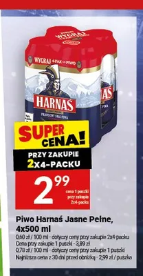 Piwo Harnaś Jasne Pełne promocja w Twój Market