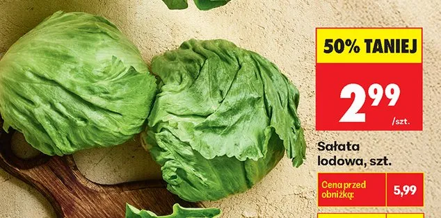 Sałata lodowa promocja w Biedronka
