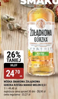 Wódka smakowa Żołądkowa Gorzka Rzeska Mango Melon promocja w bi1