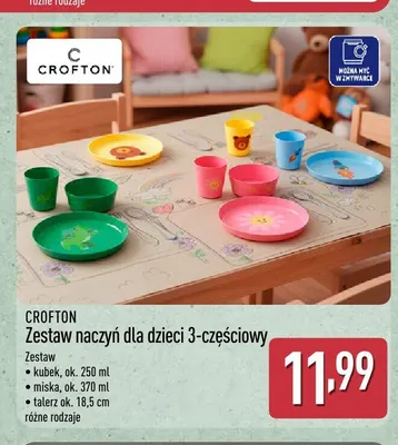 Zestaw naczyń dla dzieci 3-częściowy Crofton promocja w Aldi