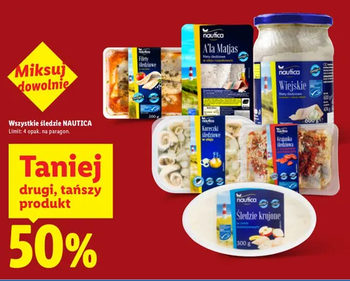 Śledzie A'la Matias ryby śledziowe w oleju rzepakowym promocja w Lidl