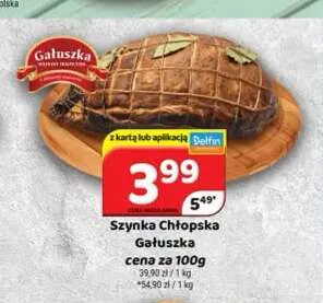 Szynka chłopska Gałuszka promocja w Delfin