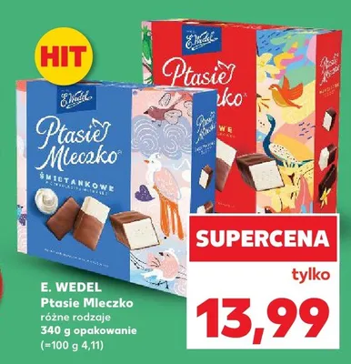 Ptasie Mleczko różne rodzaje promocja w Kaufland